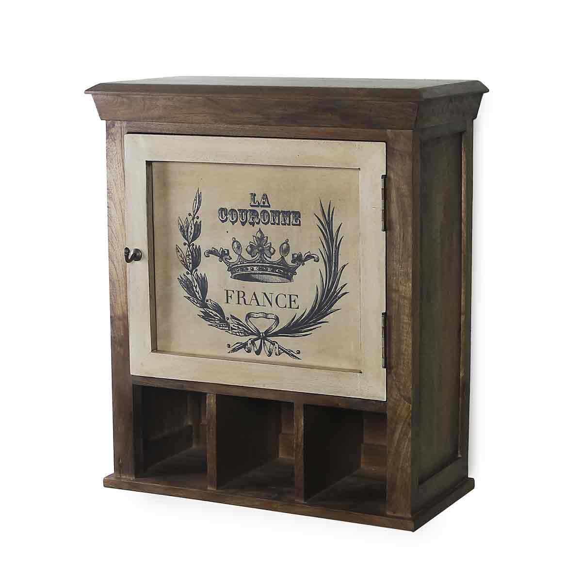 Alfredo Solid Wood Natural & Vintage Wall Shelf in 2 Sizes