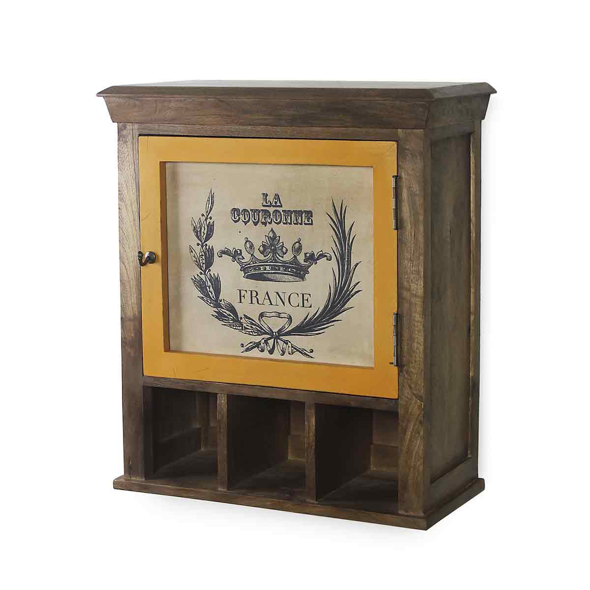 Alfredo Solid Wood Natural & Vintage Wall Shelf in 2 Sizes