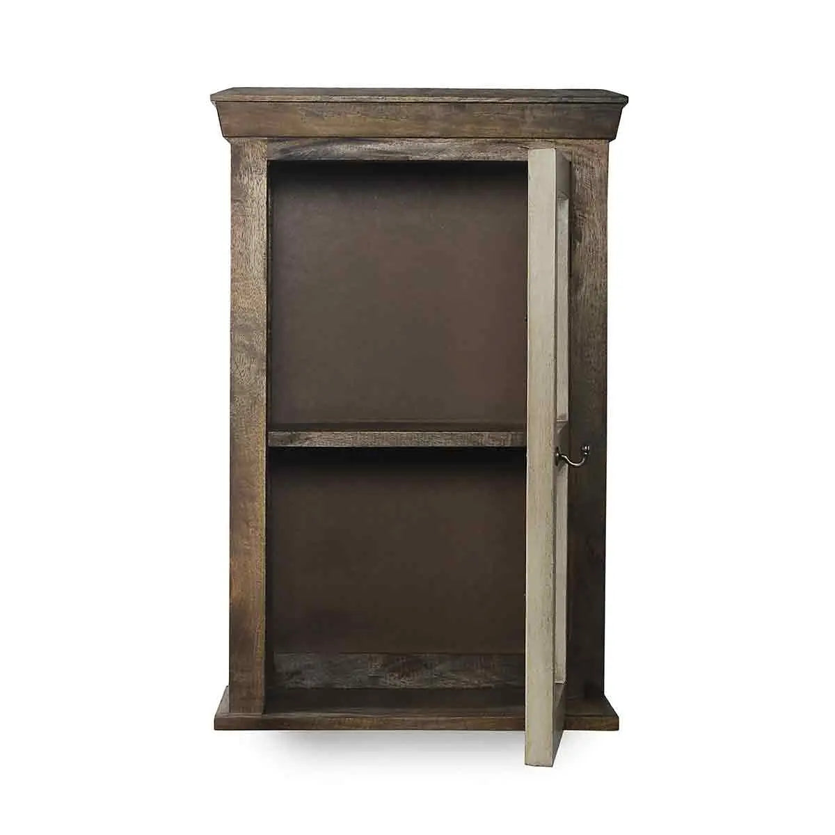 Alba Solid Wood Vintage Hand Painted Wall Shelf