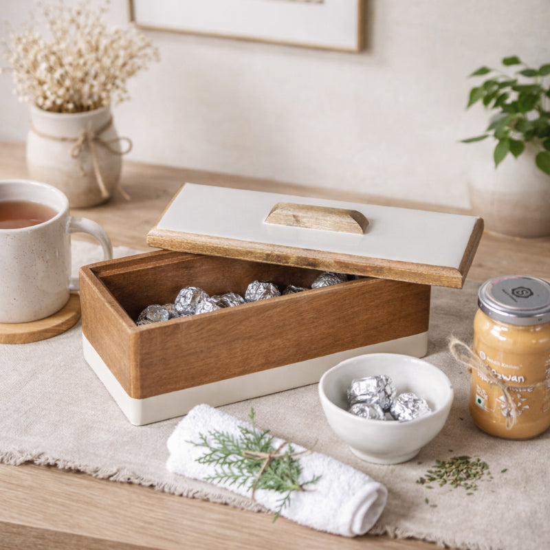 Ivory Wooden Box
