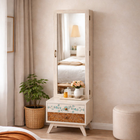 wedding guest dress flowers Athens Hand painted Solid Wood Dressing Table