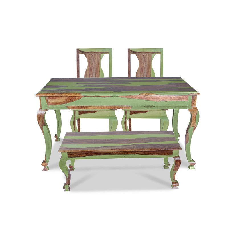 Pansy Solid Wood Six Seater Dining Set