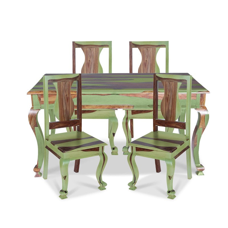 Pansy Solid Wood Six Seater Dining Set