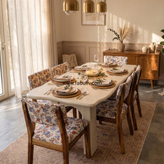 Avorio Dining Set with 6 Chairs