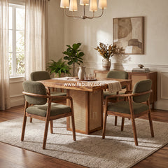Dorado Wood Dining Set 4 Seater