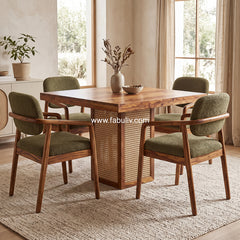 Dorado Wood Dining Set 4 Seater