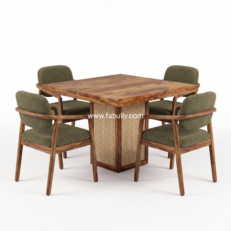 Dorado Wood Dining Set 4 Seater