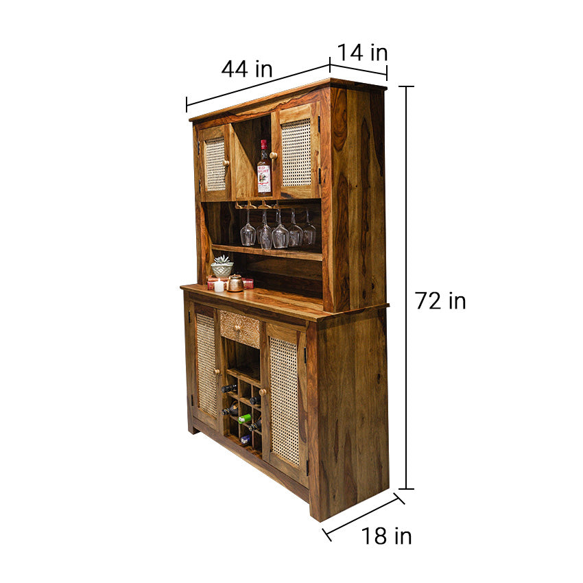 Raffine Wood Bar Cabinet
