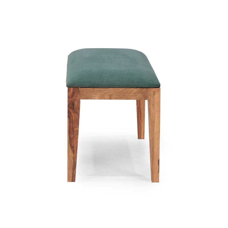 Elena Sheesham Wood Rattn 6 Seater Dining Table with 4 Chairs and 1 Bench