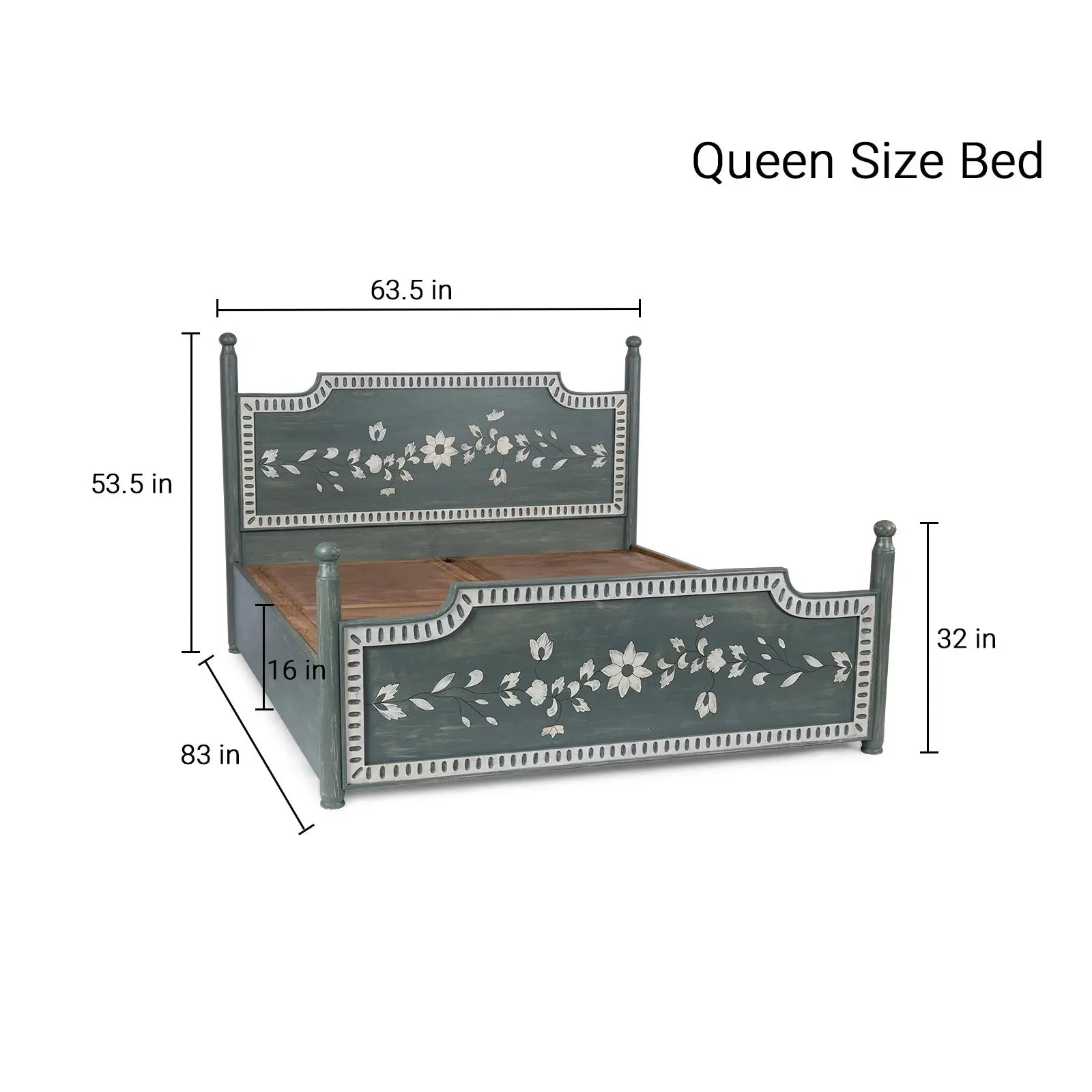 Solid Wood Bed