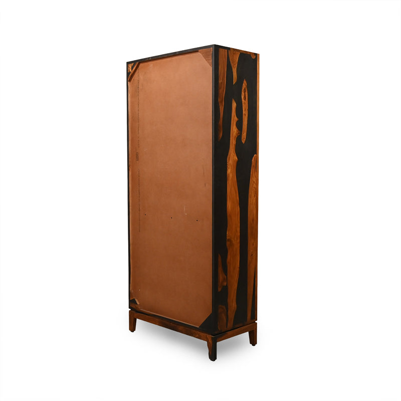 Aarambh Sheesham Wood Crockery Unit In Dual Tone Finish