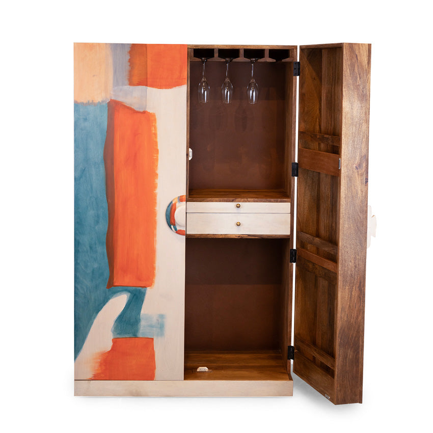 Solid Wood Bar Cabinet