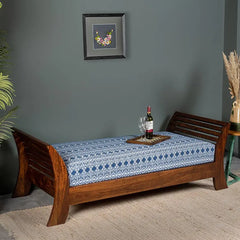 Malaga Day Bed in Blue Handwoven 
