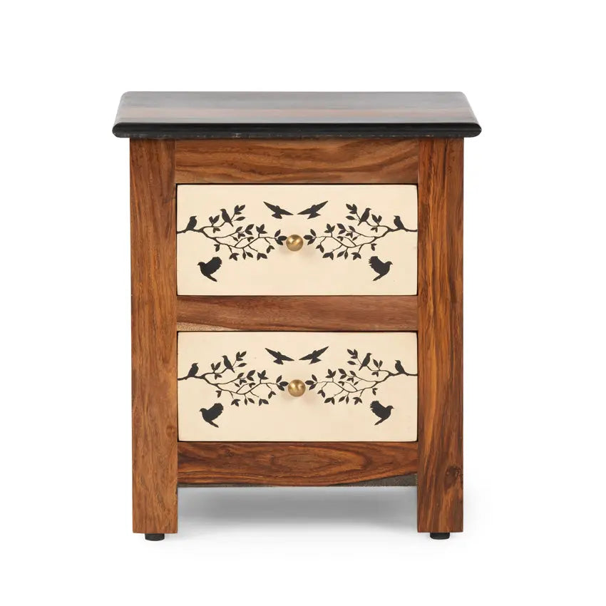 Venetian Solid Wood Bedside Table