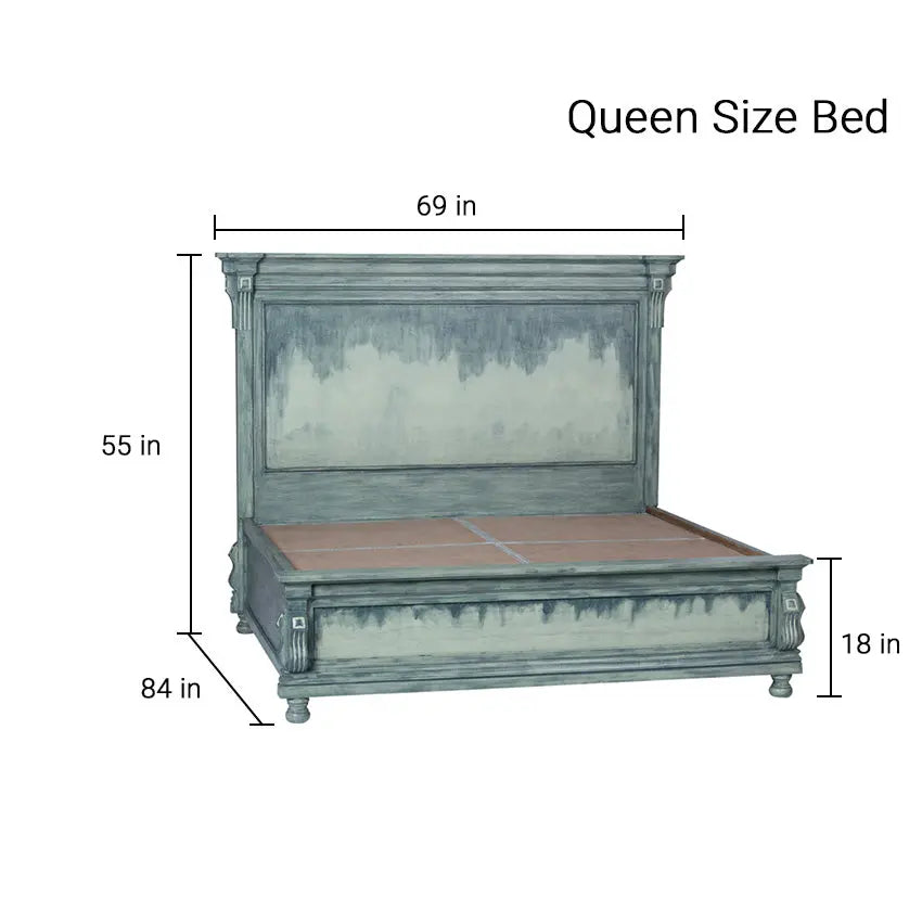 Solid Wood Bed