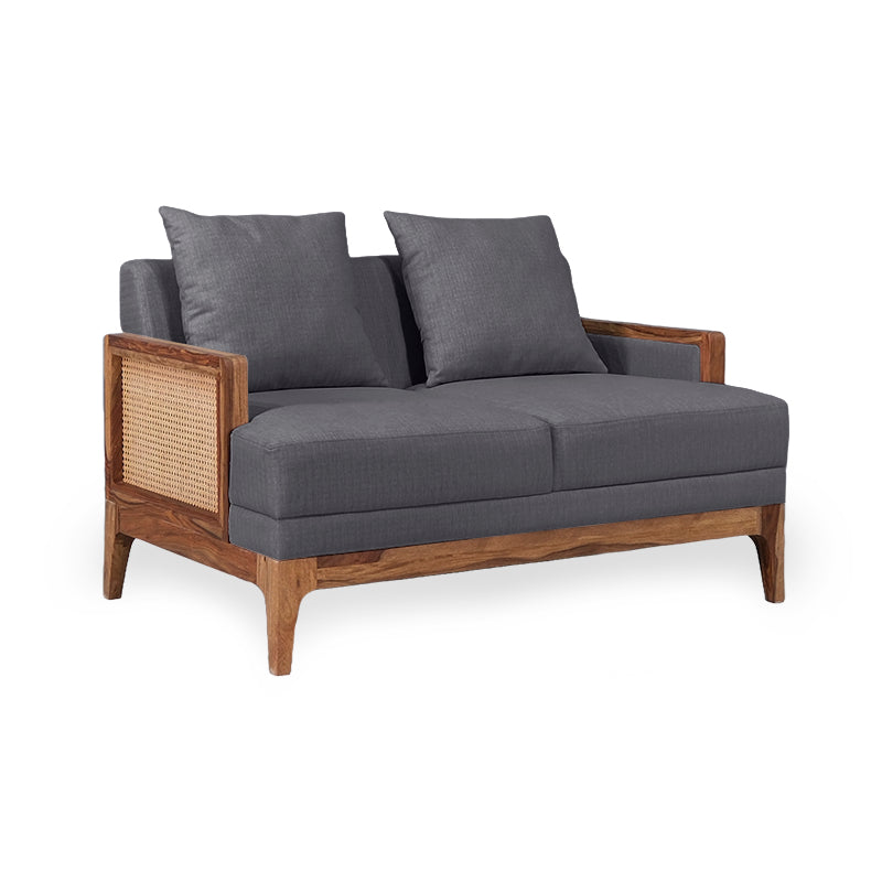 Arbor Rattan Sofa 2 Seater Textured Light Brown