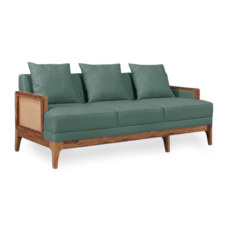 Arbor Rattan Sofa Seater Textured Light Brown