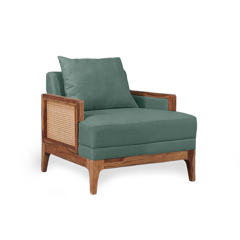 Arbor Rattan Sofa 1 Seater Textured Ivory