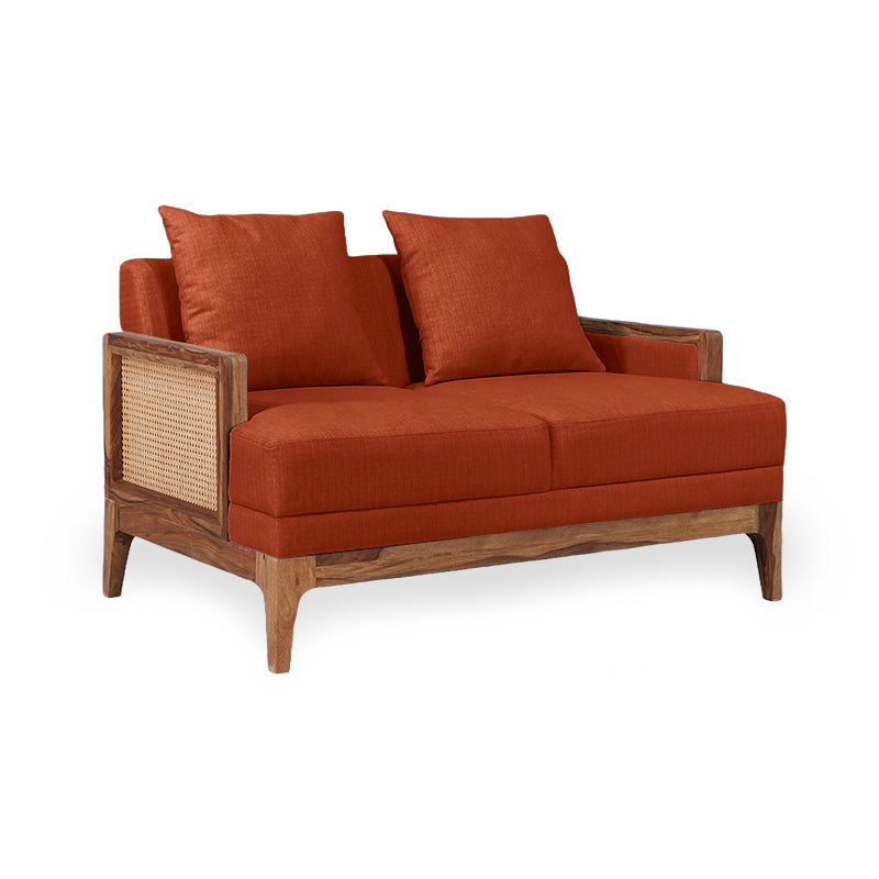 Arbor Rattan Sofa 2 Seater Textured Light Brown