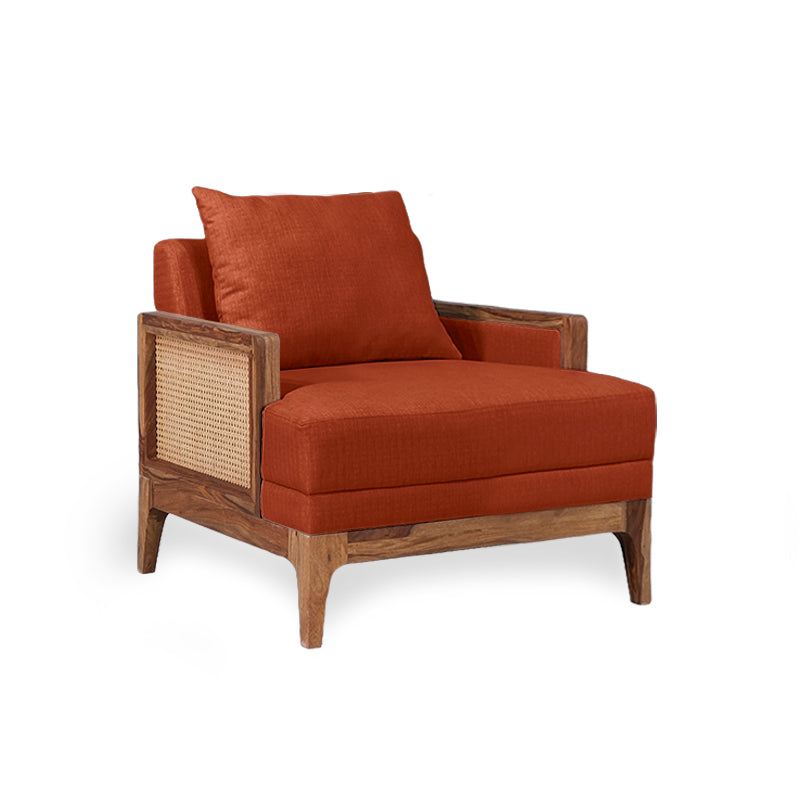 Arbor Rattan Sofa 1 Seater Textured Ivory