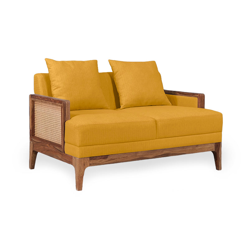 Arbor Rattan Sofa 2 Seater Textured Light Brown