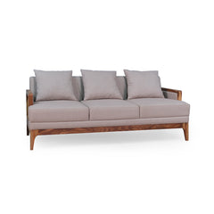 Arbor Rattan Sofa 3 Seater Textured Light Brown