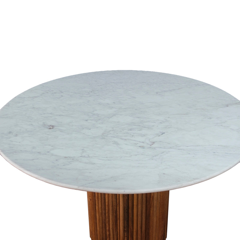 Gistel Marble Top 4 Seater Dining Set