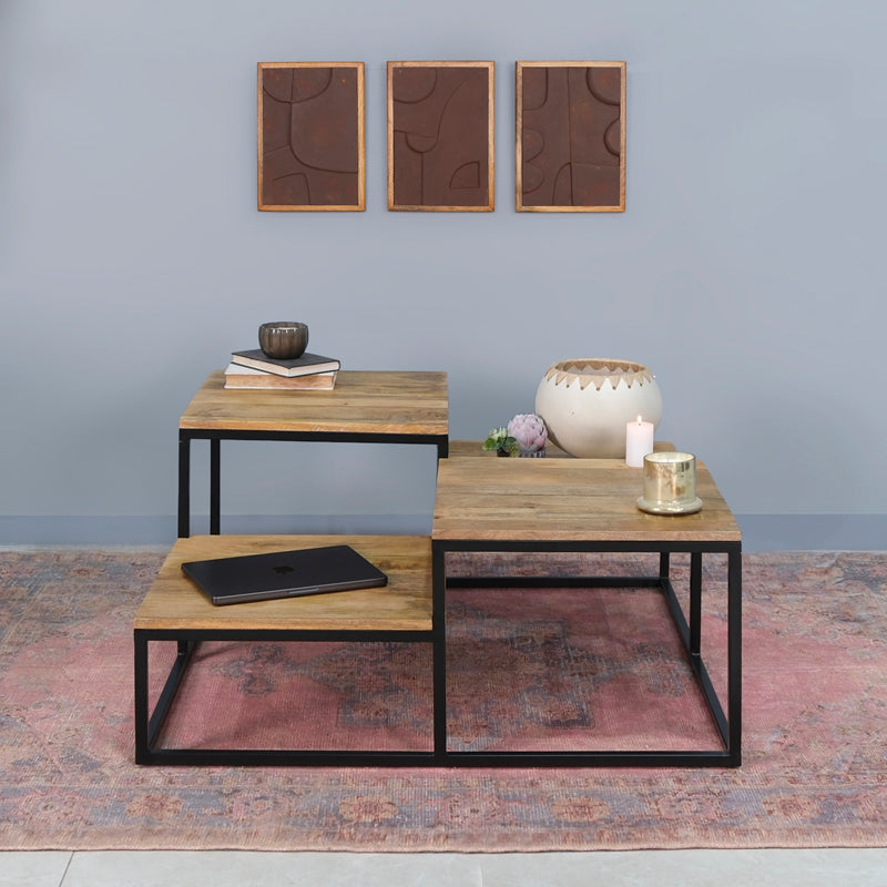 Nova Iron and Wood Coffee Table
