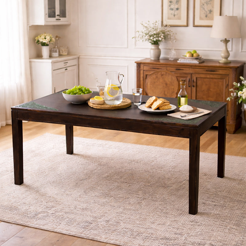 Raidon Solid Wood Six Seater Dining Table