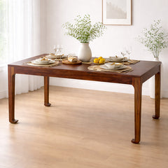 Valen Solid Wood Six Seater Dining Table