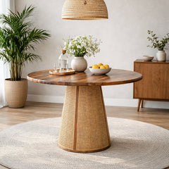 Fidel Solid Wood 4 Seater Dining Table