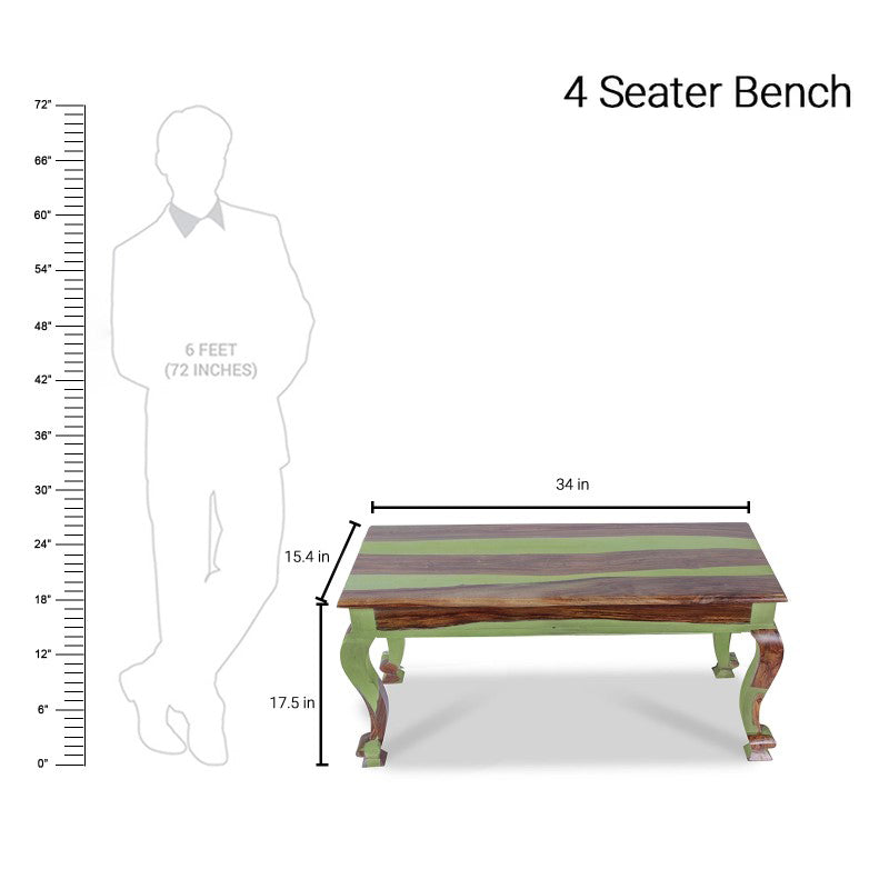 Pansy Solid Wood Six Seater Dining Set