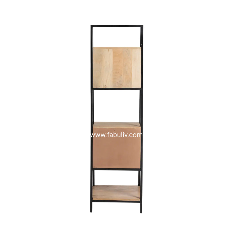Charme Iron and Mango Wood Display Unit