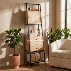 Charme Iron and Mango Wood Display Unit