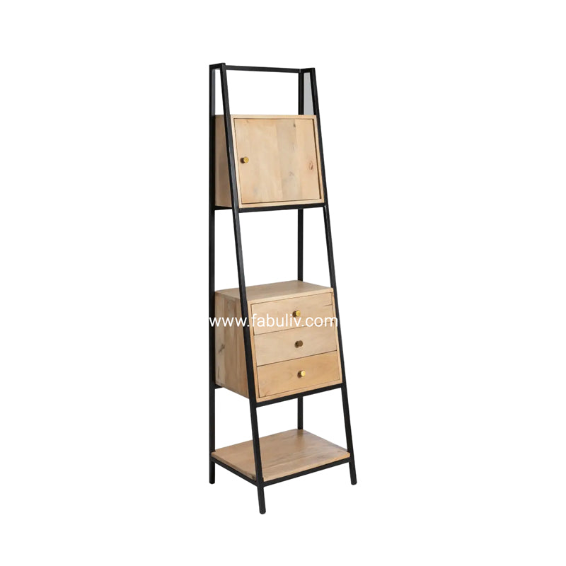 Charme Iron and Mango Wood Display Unit