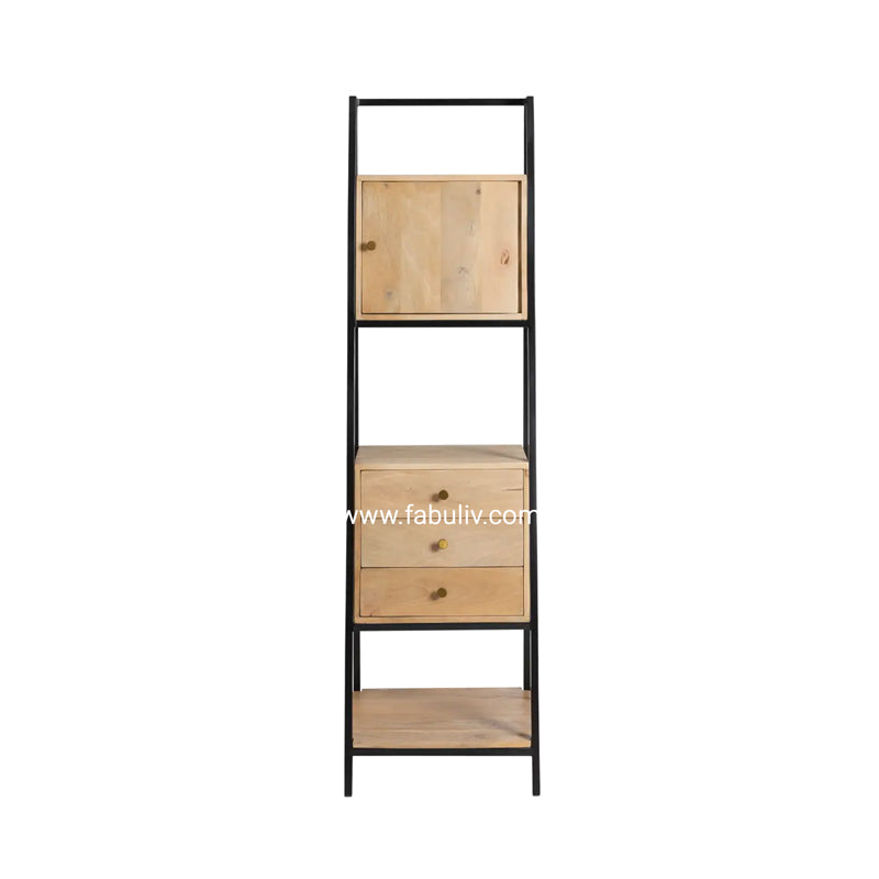 Charme Iron and Mango Wood Display Unit