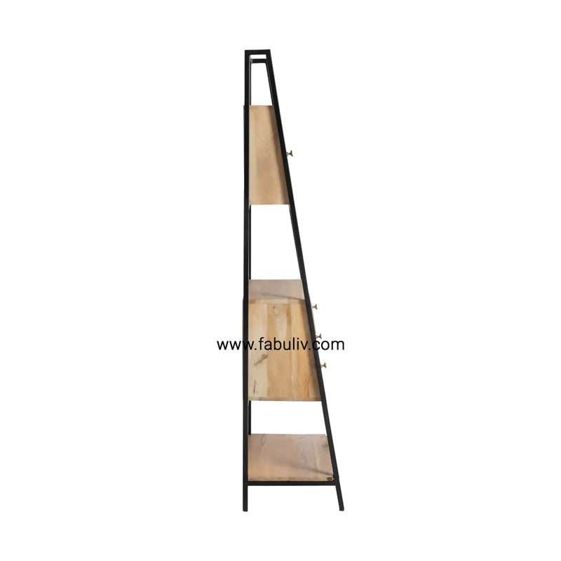Charme Iron and Mango Wood Display Unit