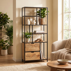 Harmonie Iron and Mango Wood Display Unit