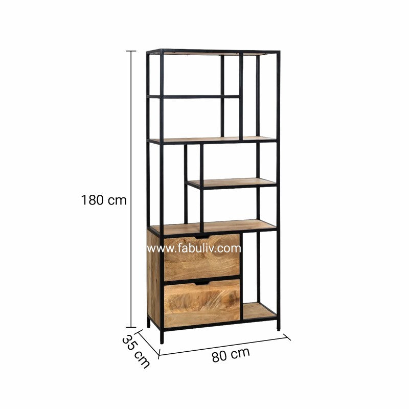 Harmonie Iron and Mango Wood Display Unit
