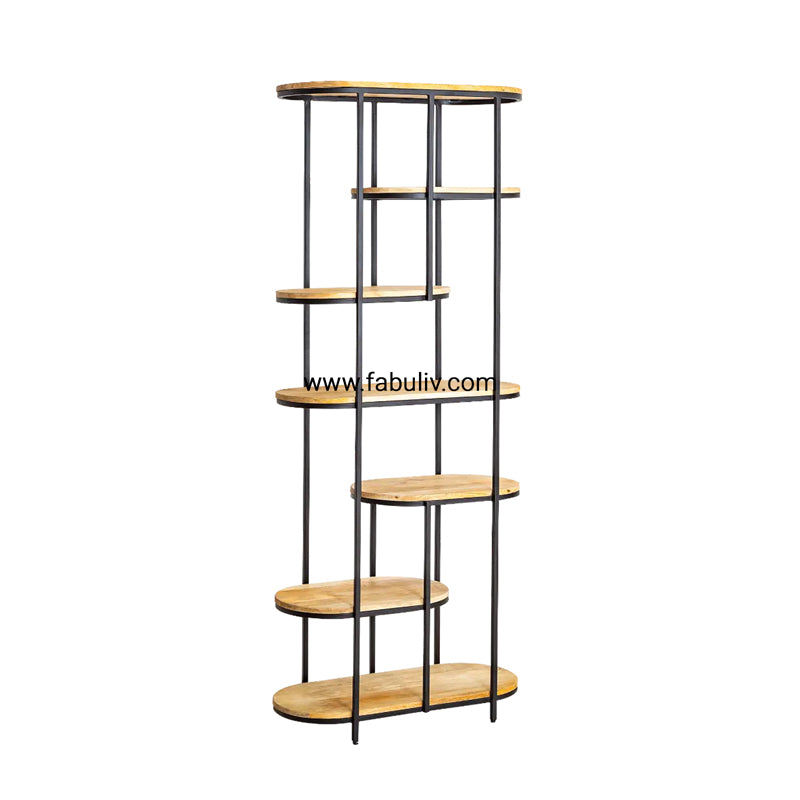 Nuance Iron and Mango Wood Display Unit