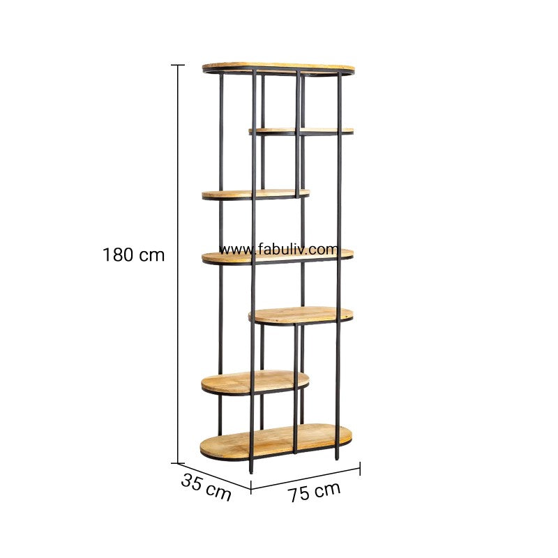 Nuance Iron and Mango Wood Display Unit