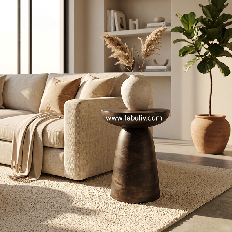 Orlento Mango Wood End Table
