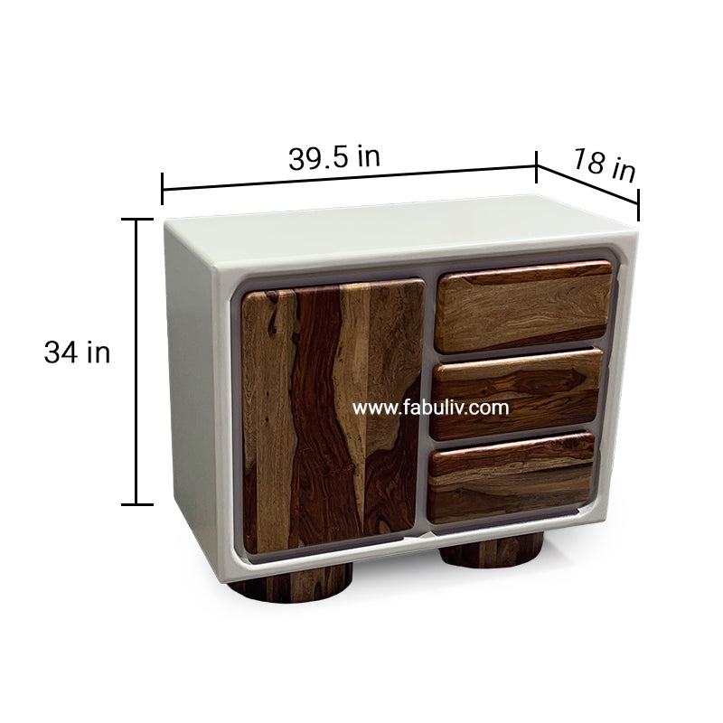 Advaya 3 Drawer and 1 Door Cabinet
