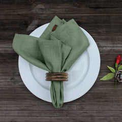 Dusty Green Napkin Set of 6 - Fabuliv