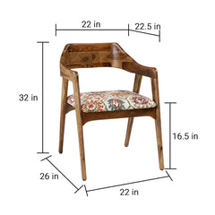 Tiziana Sheesham Wood Dining Chair