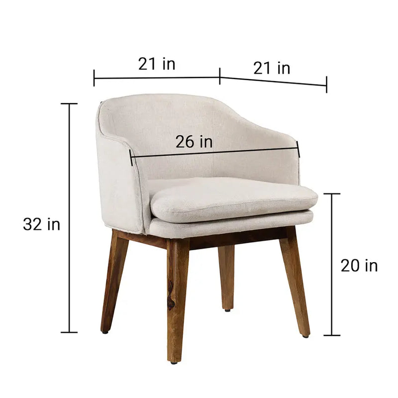 Freya Solid Wood Dining Chair Wooden Chairs Fabuliv