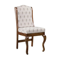 Nicole Solid Wood Dining Chair With Printed Upholstery Set of 2