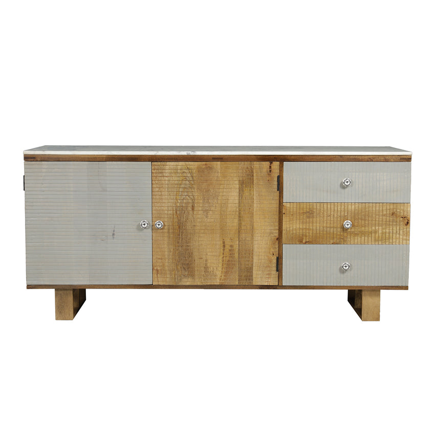 Aztec Solid Wood Cabinet - Fabuliv