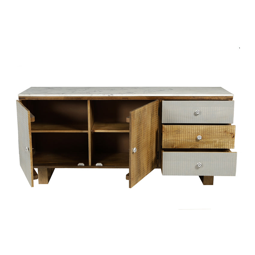 Aztec Solid Wood Cabinet - Fabuliv