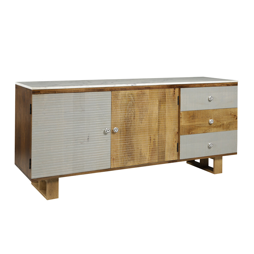 Aztec Solid Wood Cabinet - Fabuliv